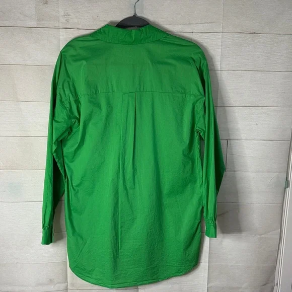 Walter Baker Green Button Down tunic Shirt size Meduim - Picture 3 of 3